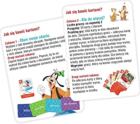 Ameet Książeczka edukacyjna Ameet Disney Uczy. Tworzę zdania i czytam. Karty (UEK 9301)