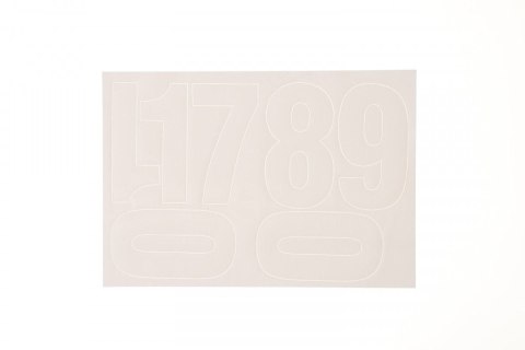 Farro Cyfry samoprzylepne białe Farro