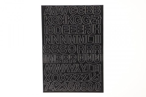 Farro Litery samoprzylepne czarny Farro