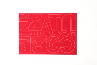 Farro Litery samoprzylepne czerwony Farro