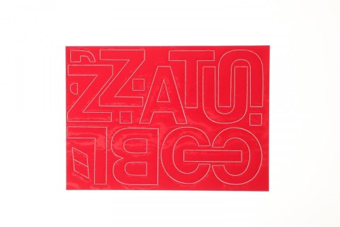 Farro Litery samoprzylepne czerwony Farro