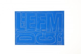 Farro Litery samoprzylepne niebieski Farro