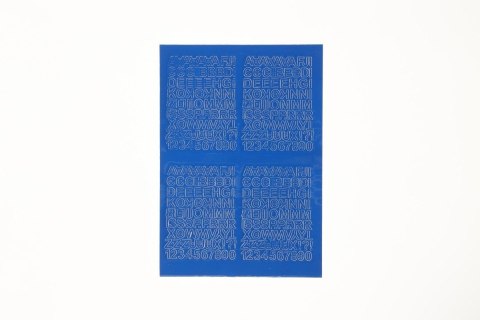 Farro Litery samoprzylepne niebieski Farro