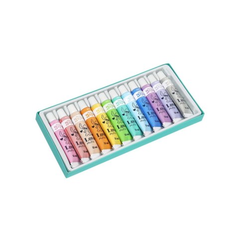 Patio Farba tempera Patio Stitch kolor: mix 12ml 12 kolor. (91965PTR) Patio Farba tempera Patio Stitch kolor: mix 12ml 12 kolor. (91965PTR)