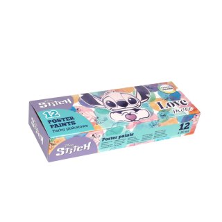 Patio Farby plakatowe Stitch Pastelowe kolor: mix 20ml 12 kolor. Patio (91972PTR)