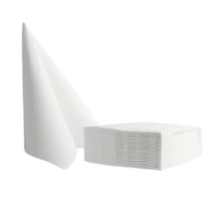 Serwetki Soft Point 38 x 38 cm – Białe 1-warstwowe 50 sztuk