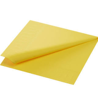 Serwetki trójwarstwowe żółte33x33 125 sztuk Duni