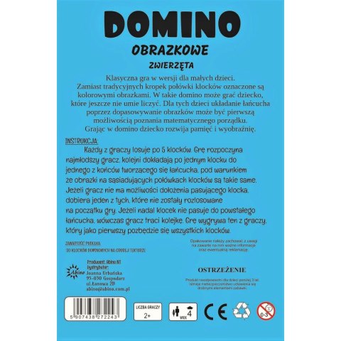Abino Gra logiczna Abino owoce Zwierzęta Domino Abino Gra logiczna Abino owoce Zwierzęta Domino