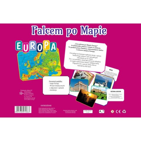 Abino Gra planszowa Abino palcem po mapie - Europa Abino Gra planszowa Abino palcem po mapie - Europa