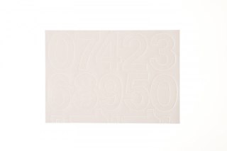 Farro Cyfry samoprzylepne białe Farro