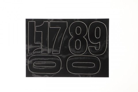 Farro Cyfry samoprzylepne czarne Farro