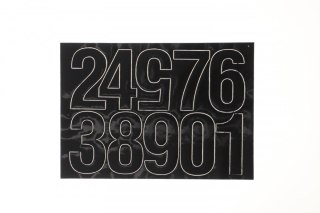 Farro Cyfry samoprzylepne czarne Farro