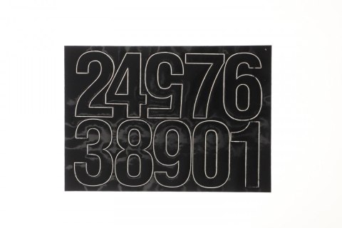 Farro Cyfry samoprzylepne czarne Farro