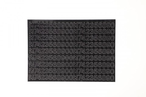 Farro Cyfry samoprzylepne czarne Farro