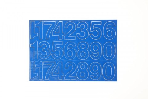 Farro Cyfry samoprzylepne niebieskie Farro