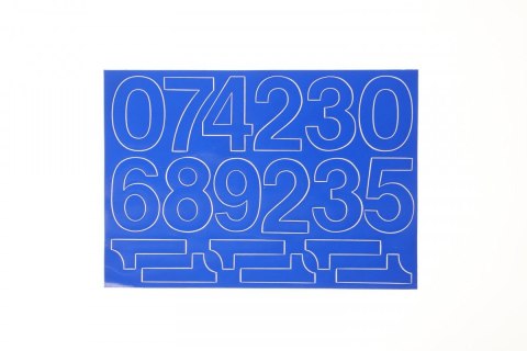 Farro Cyfry samoprzylepne niebieskie Farro