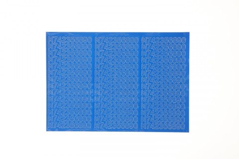 Farro Cyfry samoprzylepne niebieskie Farro