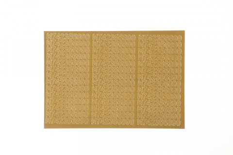 Farro Cyfry samoprzylepne złote Farro