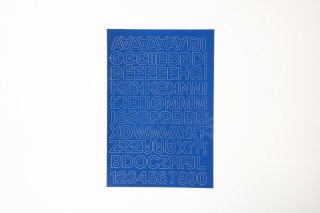 Farro Litery samoprzylepne niebieski Farro