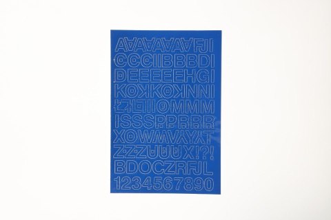 Farro Litery samoprzylepne niebieski Farro