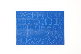 Farro Litery samoprzylepne niebieski Farro