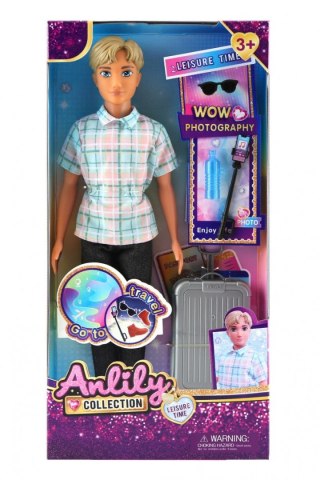 Lean Lalka Anlily chłopak z walizką Lean (24505)