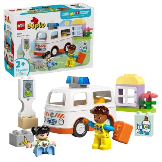 Lego Klocki konstrukcyjne Lego Duplo Karetka z kierowcą (10447)