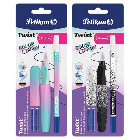 Pelikan Pióro wieczne Pelikan Twist COLOR EDITION + NABOJE + zmazywacz (300010110) Pelikan Pióro wieczne Pelikan Twist COLOR EDITION + NABOJE + zmazywacz (300010110)
