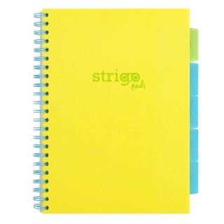 Strigo Kołozeszyt (kołonotatnik) PADS NEON żółty A4 100k. 80g linia Strigo (PADS083)