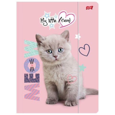 Unipap Teczka kartonowa na gumkę My Little Friend FLUFFY KITTY A4 mix 300g Unipap