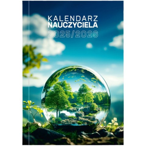 Wydawnictwo Wokół Nas Kalendarz nauczyciela książkowy (terminarz) Wydawnictwo Wokół Nas PCV EKO bezbarwny B6 (A5TN089B)