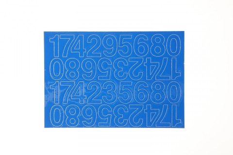 Farro Cyfry samoprzylepne niebieskie Farro