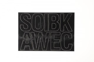 Farro Litery samoprzylepne czarny Farro