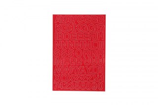 Farro Litery samoprzylepne czerwony Farro