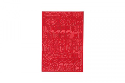 Farro Litery samoprzylepne czerwony Farro