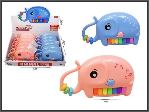 Hipo Pianino słoń 16cm 2 kolory Hipo (H13865)