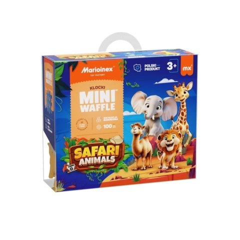 Marioinex Klocki konstrukcyjne Marioinex Mini Waffle 100el Animals Safari (5903033907108) Marioinex Klocki konstrukcyjne Marioinex Mini Waffle 100el Animals Safari (5903033907108)