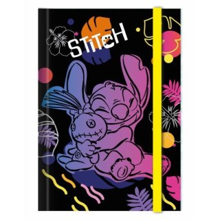 Patio Teczka kartonowa na gumkę Stitch przestrzenna A5 mix Patio (91804PTR)