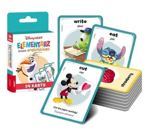 Ameet Książeczka edukacyjna Disney Uczy. Elementarz języka angielskiego. Karty Ameet (UEK 9302)