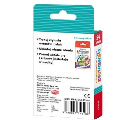 Ameet Książeczka edukacyjna Disney Uczy. Elementarz języka angielskiego. Karty Ameet (UEK 9302)