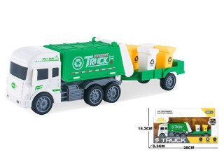 Bigtoys Śmieciarka Bigtoys z przyczepą (BA6547)