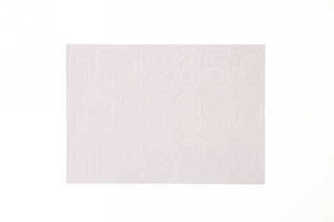 Farro Cyfry samoprzylepne białe Farro