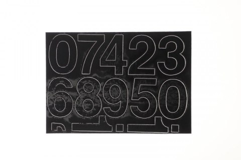 Farro Cyfry samoprzylepne czarne Farro