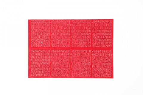 Farro Litery samoprzylepne czerwony Farro