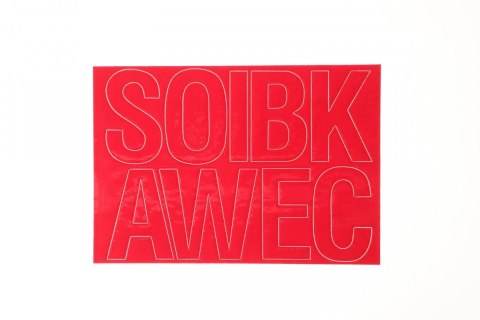 Farro Litery samoprzylepne czerwony Farro