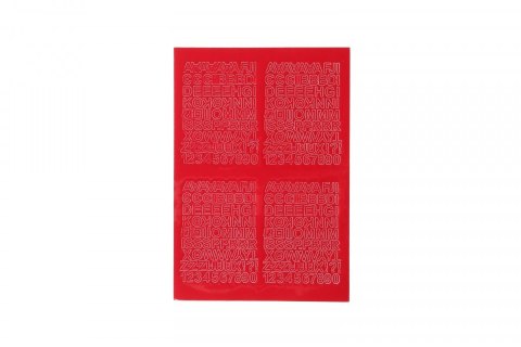 Farro Litery samoprzylepne czerwony Farro