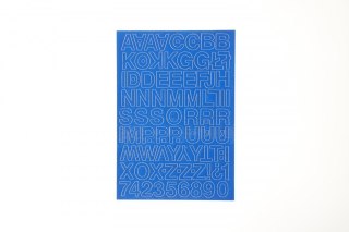 Farro Litery samoprzylepne niebieski Farro