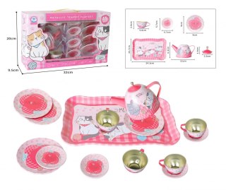 Lean Naczynia zestaw do herbaty różowy 15 el. Lean (24430)