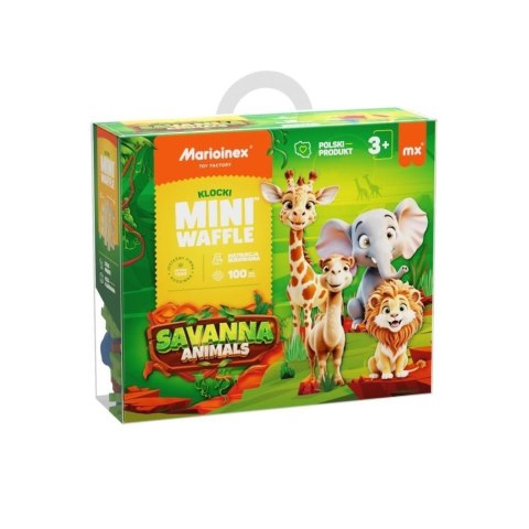 Marioinex Klocki konstrukcyjne Marioinex Mini Waffle 100el Animals Sawanna (5903033907085) Marioinex Klocki konstrukcyjne Marioinex Mini Waffle 100el Animals Sawanna (5903033907085)