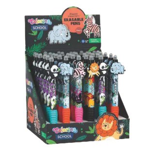 Patio Długopis standardowy ZOO wymazywalny wkład niebieski 0,5mm Patio (80402PTR)